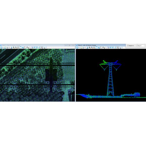 Система сканирования Geosun GS-260X PPK RTK Geosun GS-260X PPK LiDAR для осмотра линии электропередач 500 кВ
