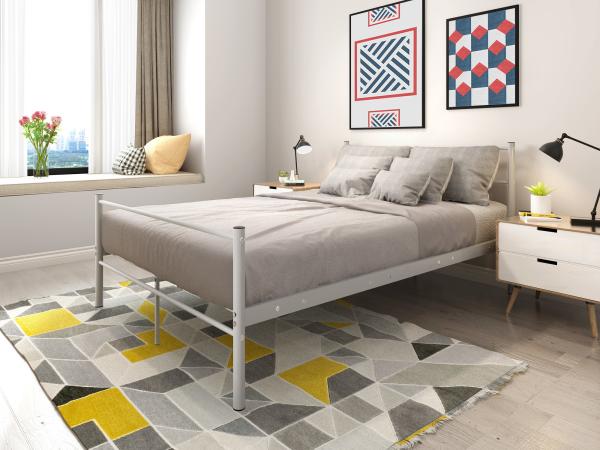 Rust Proof Queen Size Metal Platform Bed Frame For Bedroom Furniture