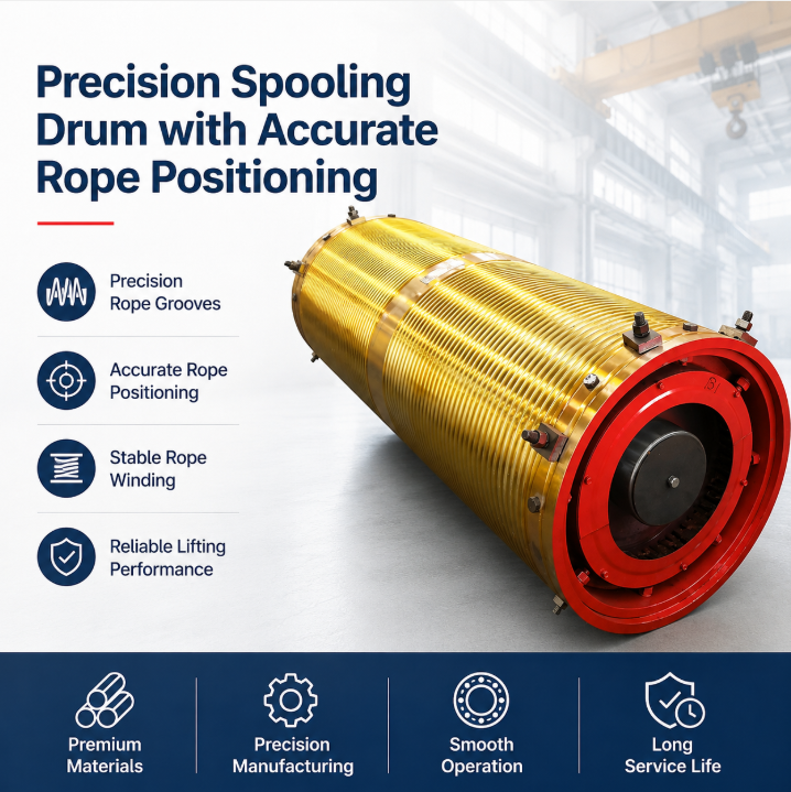 High Frequency Quenched Drum for Industrial Lifting