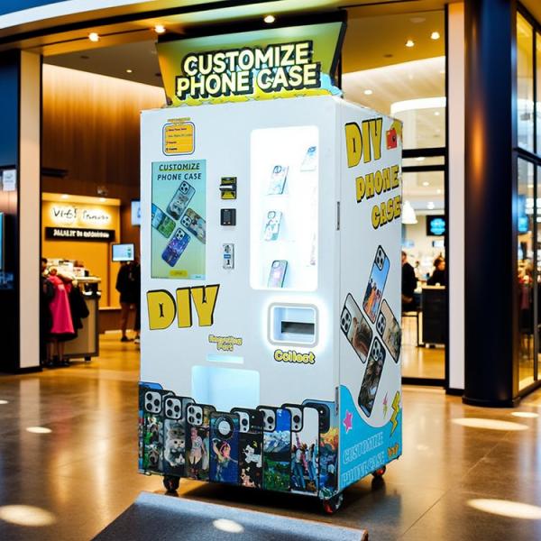 Máquina vendedora de impresión de fundas para teléfonos 4G/Wi-Fi compacta con resoluciones de 720dpi/1440dpi/2880dpi y fuente de alimentación de 220V