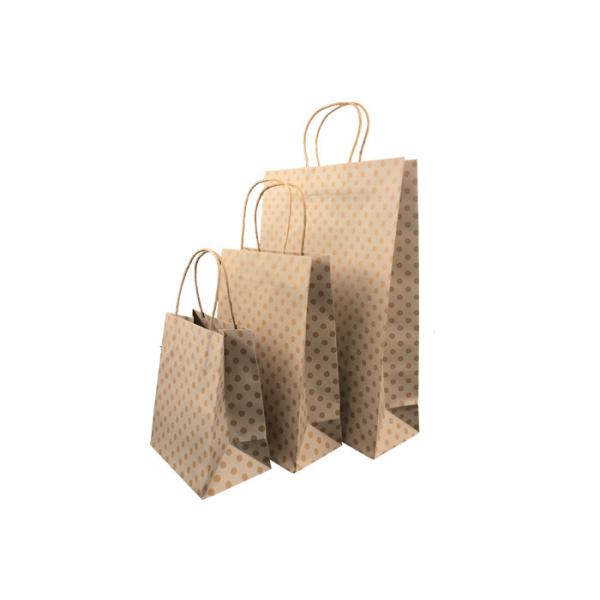 O Natal luxuoso biodegradável que empacota, costume imprimiu sacos de papel de Brown