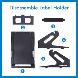 Trohestar Portable 7.08inch Thermal Label Holder