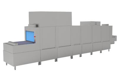 380V Large Industrial Dishwasher Durable Integrated Flight Type Dish Machine