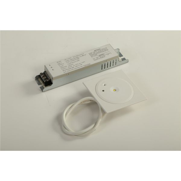 CE Approved Recessed LED Downlight Fire Emergency Light with 1 Watt SMD White LED and Ni-Cd Battery