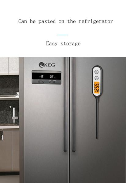 28.3*5*2.5cm Embalagem Termômetro Digital de Carne Sem Fio Para Cozinhar Grelhados Precisão ±1.8°F