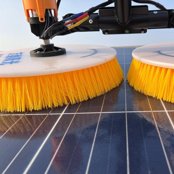 Lengthen 7.5 Meters Double Heads Spin Brush for Cleaning Photovoltaic Panels Glass Wall LED Billboards 1