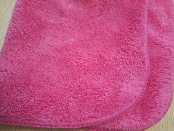 No chemical Microfiber Cleaning Cloth red coral fleece 30*40  terry towel