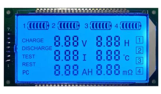 Module d'affichage LCD à 7 segments HT1621 TN rétroéclairage bleu positif