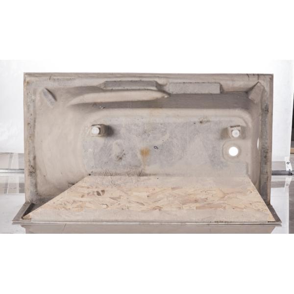 cUPC skirted acrylic whirlpool bathtub 3 sides double tile flange 4mm pure acrylic sheet