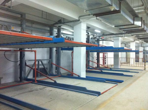 Back Cantilever Puzzle Parking System Double Deck 2 Level Parking Lifts