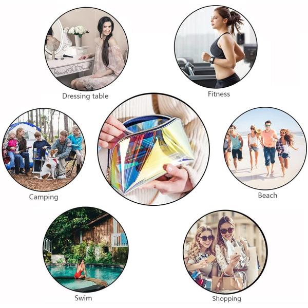 Rainbow Laser Hologram Cosmetic Bag