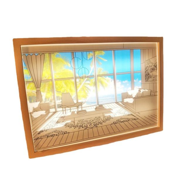 Decoration Charging Remote Control Bedroom Bedside Painting Nightlight
