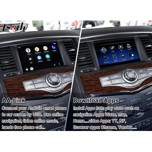 Экран мультимедиа автомобиля Lsailt для Armada с беспроводным CarPlay, YouTube Nissan патруля, дисплея подъема