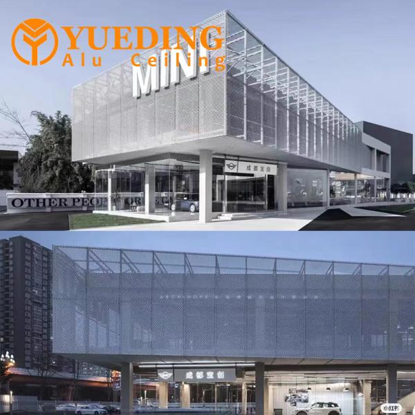 Villa Eaves lignes ombrage de soleil Panneaux en aluminium étanche à l'eau