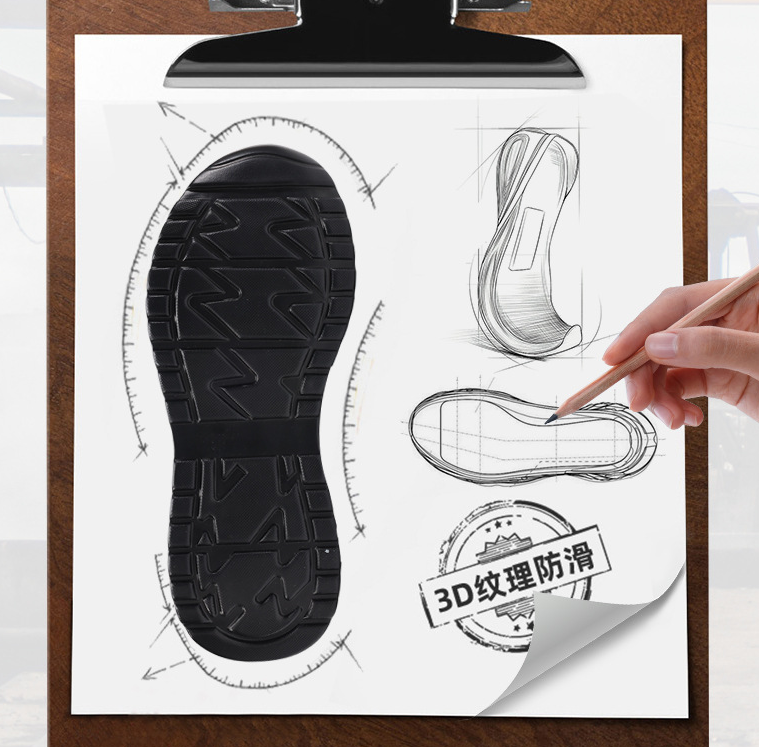 New Breathable Lightweight Work Shoes Puncture-Resistant Anti-Smash Steel Toe Safety Shoes for Men Protective Summer Cross-Border