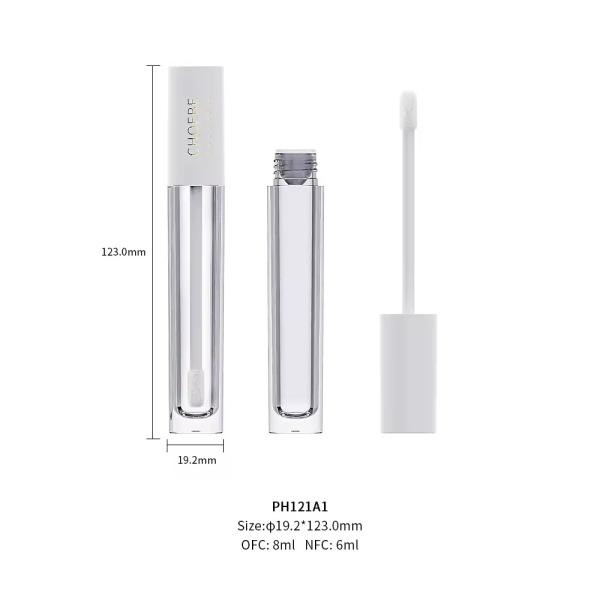 50 ml de mascara récipients cosmétiques bouchon à vis à logo personnalisé tubes de rouge à lèvres
