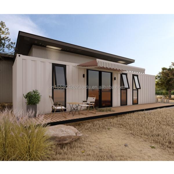 Tubos cuadrados de acero galvanizado estructura principal exterior Modular de acero modular expandible 20 pies / 40 pies portable Casa de contenedores