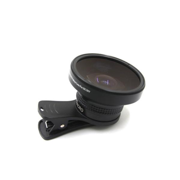 Professional 0.25X Fisheye Phone Camera Lens Aluminum Optical Glass Material