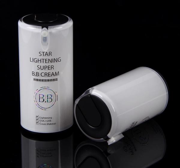 Flacon pompe airless en PP 30ml 50ml pour produits de soins personnels (MC-216)