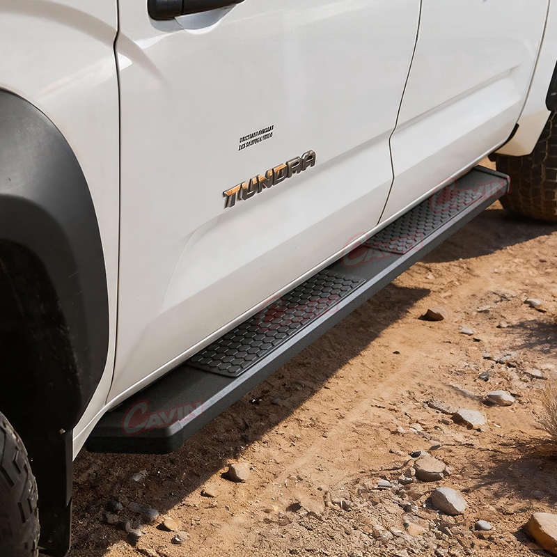Matte Black Stainless Steel 201 Heavy Duty Running Boards Side Steps Nerf Bars Hexagonal Anti-slip Design for Toyota Tundra