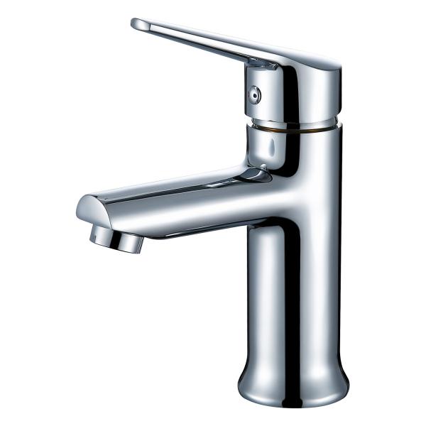 Lizhen-Hwa.Eng Zinc Alloy Single Hole Hot And Cold Wash Basin Faucet for Installation