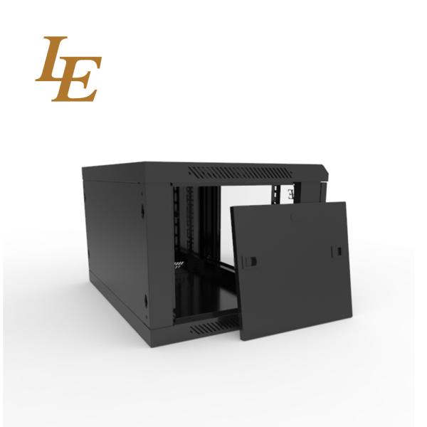 Cabine de servidores de parede de porta de entrada de vidro 12U 18U com fechadura