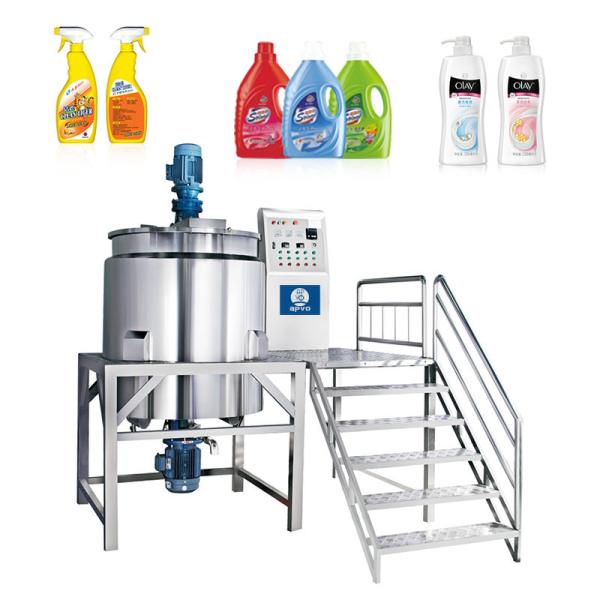 Mezcladora de detergente líquido químico SUS 304 316 Máquina para hacer jabón líquido