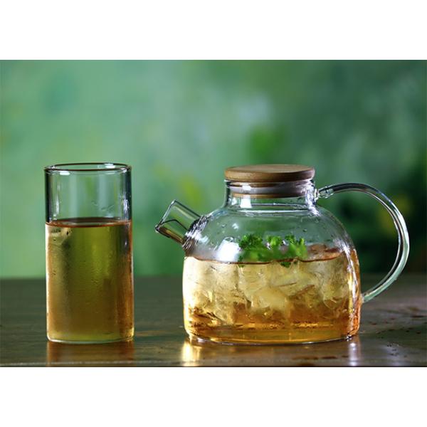 3 - 4 Person Modern Glass Teapot , Wedding / Holidays Pyrex Glass Kettle