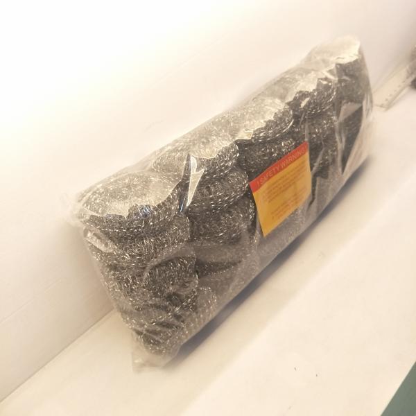 Long Lasting Stainless Steel Scouring Ball , Helical Structure Galvanized Steel Scourer