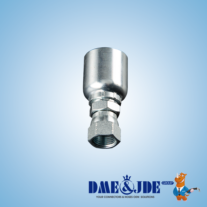 Double Skive Ferrule Hydraulic Hose Fittings For Heavy Duty Spiral Hose SAE R13 R15