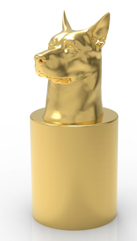 Hot-End Deer Shaped FEA 15 Zamak Perfume Caps Zinc New Design Existing Mould Perfume Cap