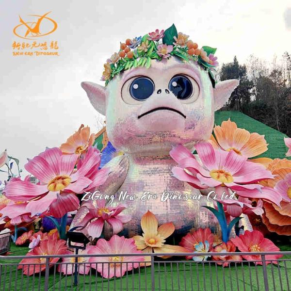 Festival Light Show Colorful Chinese Animal Lanterns Outdoor