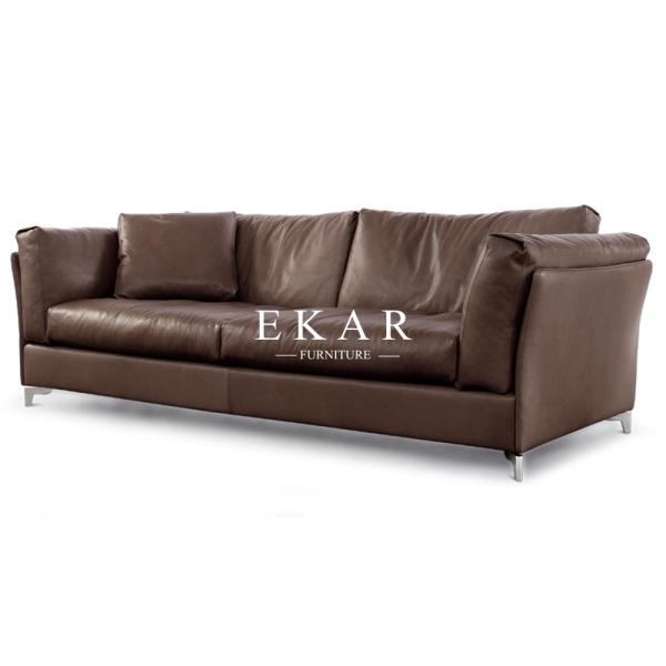 European Style Modern Leather Sectional L Shaped Sofa ZZ-T-33