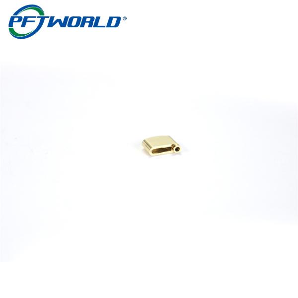 Servicio de piezas de niquelado de oro de aluminio de mecanizado de fresado CNC personalizado de precisión