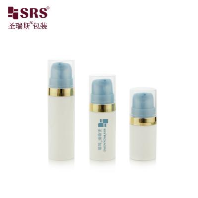 Crème pour les yeux PP Bouteille à vide de poche avec pompe Description Ronde emballage cosmétique vide paroi unique