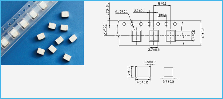 Arrester газовой лампы 10kA нагнетательной трубы 230V 20% GDT Pin газа 3 SMD 3