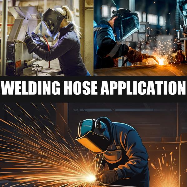High Quality 10mm 3/8'' 100ft Green/Blue Oxygence Single Welding Hose