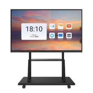 Tableau blanc interactif électronique mobile Qtenboard 65 pouces, prix de gros, logiciel Bytello Education pour système Windows