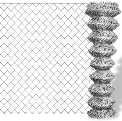 Pvc Coated Chain Link Fence With Barbed Wire On top Size Customized
