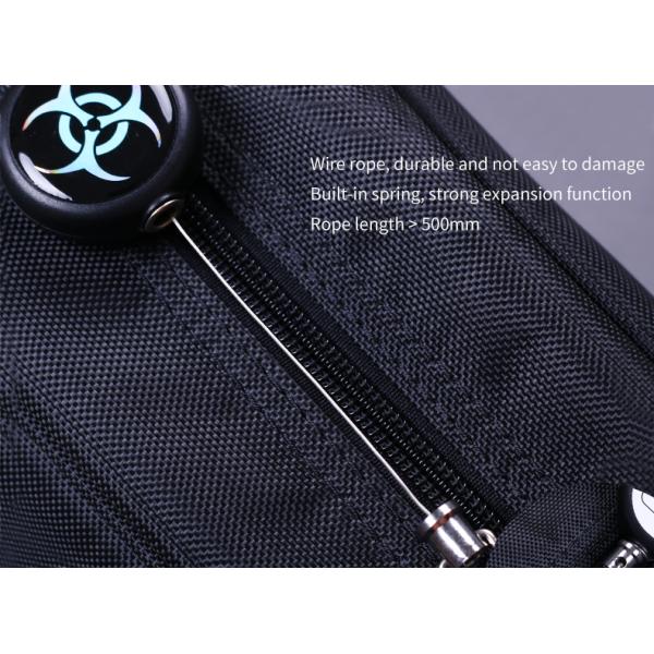 Deyi Badge Reel Heavy Duty Retractable Keychain With All Metal Carabiner Key Ring Fishing Cycling Hiking