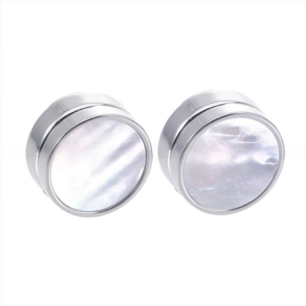 Pearl Shell Inlay Men'S Button Covers for Wedding Attire