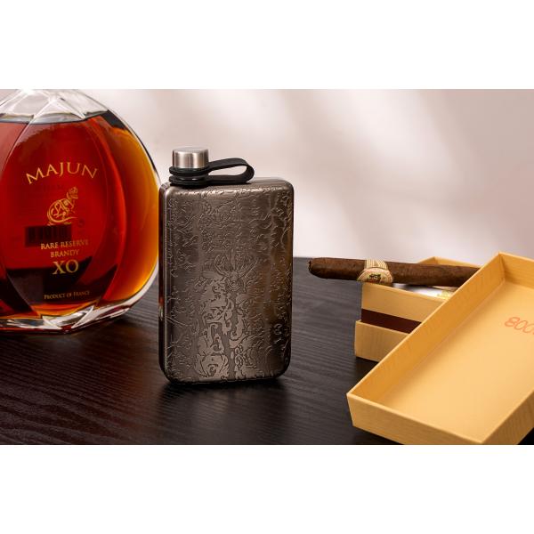 7oz Stainless Steel Durable Whiskey Flask Hip Flask for Men & Women