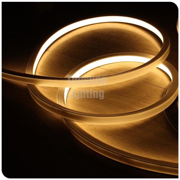 low voltage DC 12V warm white led neon flex rope light 16x16mm square flat tube light