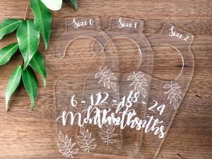 12 Pcs Baby Cloth Divider Card Hanging Clothes Closet Shelf Dividers Monthly  For Babies