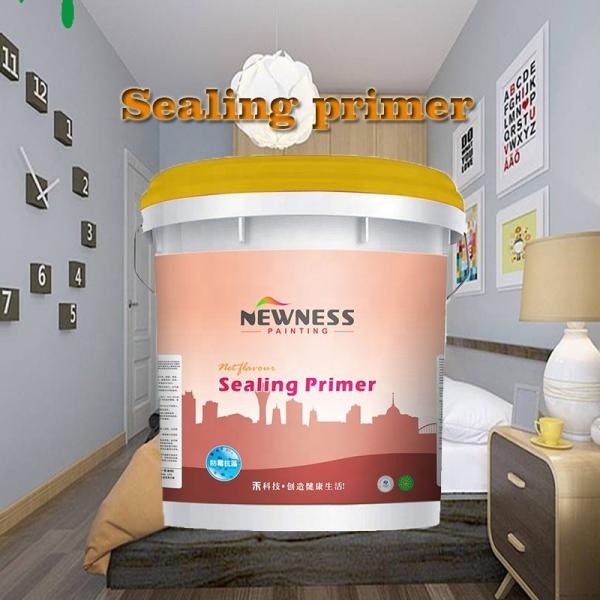 Longo prazo de validade Primer de vedação à base de água para pintura de parede exterior resistente a álcalis