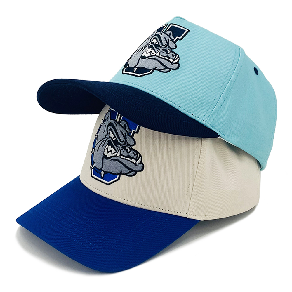 Custom Ball Caps 100% Cotton Unisex Embroidery Logo 5 Panel Structured Two tone Snapback A Frame Sport
