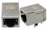 Montagem de superfície integrada RJ45 Jack fêmea, conector de 1000base t cat6 rj45 protegido
