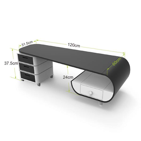 Universal Wheels 37.5CM Black Coffee Table With Storage Family Room Furnitures