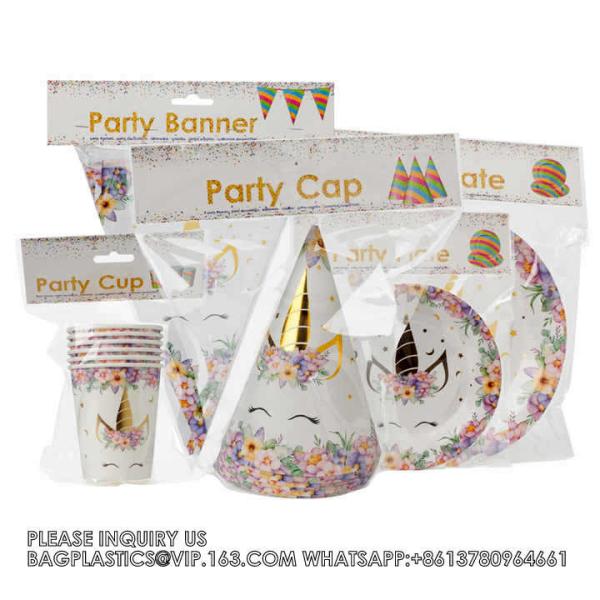 Hot Stamping Unicorn Themed Children'S Birthday Suit Party Supplies Creative Unicorn Party Supplies