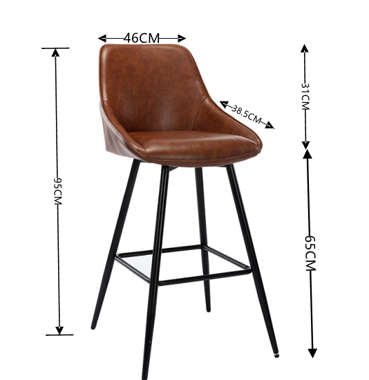 OEM Silver Modern Stainless Steel Furniture Bar Stool Chair Customized